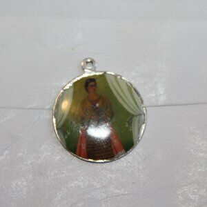 Vintage Frida Kahlo Sterling Silver Charm for Charm Bracelet